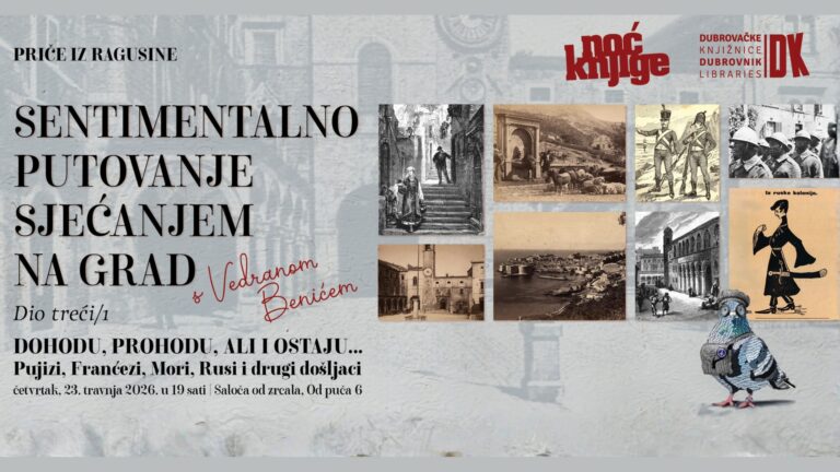 Dubrovačke knjižnice započinju ciklus predavanja „Sentimentalno putovanje sjećanjem na Grad s Vedranom Benićem“