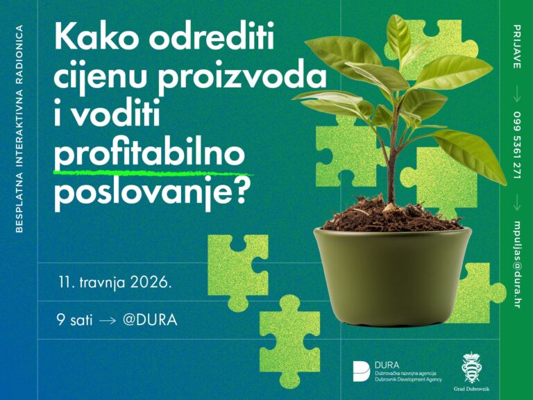 DURA poziva na radionicu “Kako odrediti cijenu proizvoda i voditiprofitabilno poslovanje”