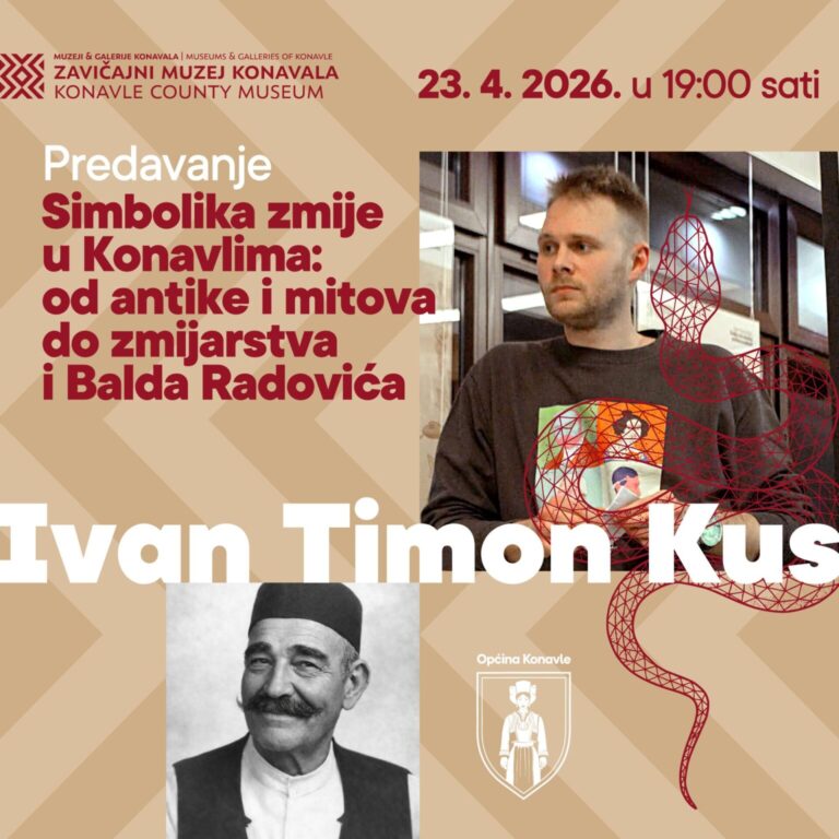 Predavanje “Simbolika zmije u Konavlima: od antike i mitova do zmijarstva i Balda Radovića” u Zavičajnom muzeju Konavala