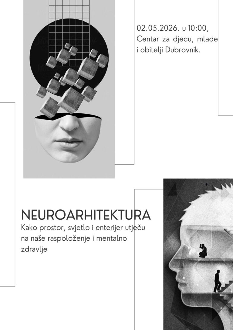 Radionica Neuroarhitektura: Kako prostor, svjetlo i uređenja utječu na raspoloženje, koncentraciju i mentalno zdravlje