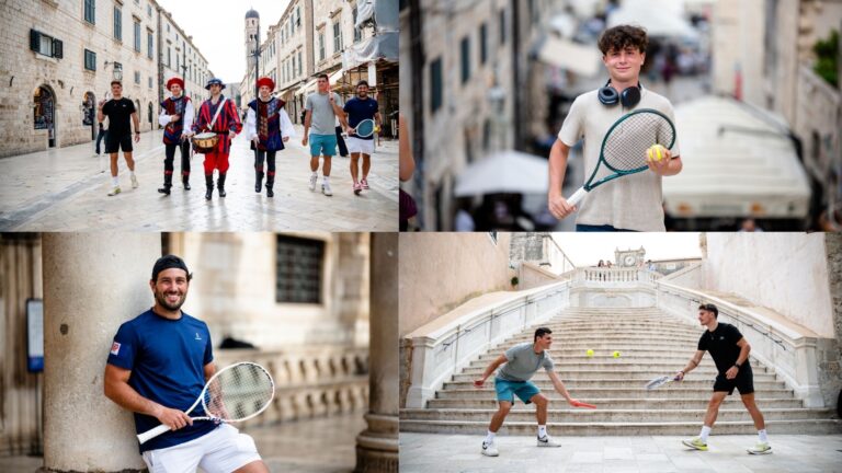 Tenisači u điru Gradom prije polufinala Dubrovnik Cupa