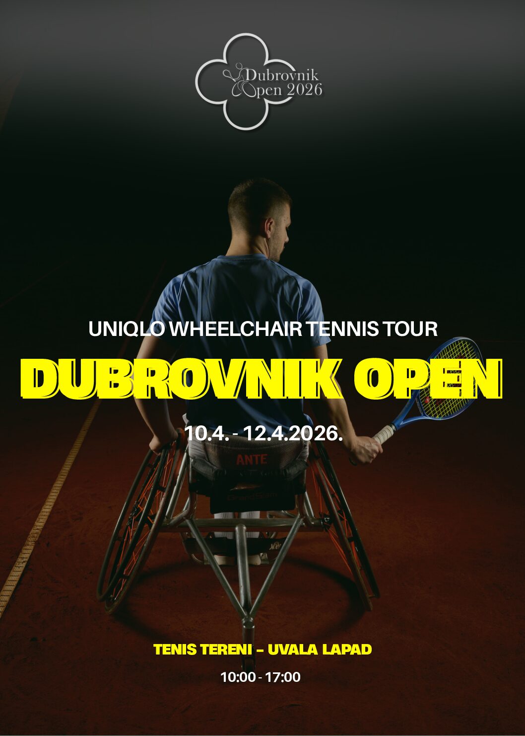 Za vikend se igra UNIQLO Wheelchair Tennis Tour – Dubrovnik Open 2026. Podržite Antu Kulunđiju