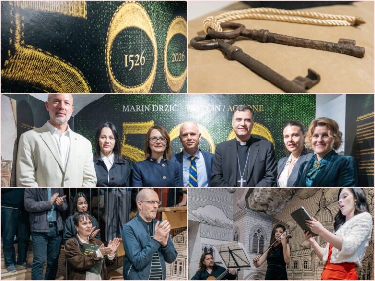 FOTO: Otvorena izložba “Marin Držić – prvi čin” kojom je obilježeno 500 godina od prvog pisanog spomena velikog komediografa
