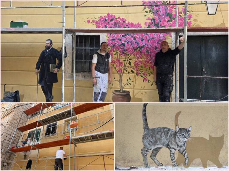 FOTO: Završen je mural u Cavtatu, pogledate kako je “oživjela”  nekad derutna fasada