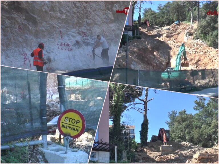 VIDEO/ Gradilište u Bokeljskoj osvanulo s novom tablom: Stop, miniranje!