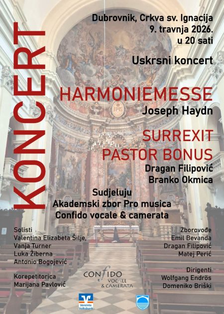 Uskrsni koncert: Stotinu i pedeset glazbenika izvodi Haydnovu misu