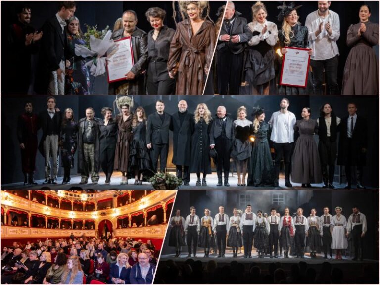 FOTO: Uz premijeru “Peery Gynta” Mirej Stanić i Edi Jerteć obilježili 30 i 20 godina rada u KMD-u, uručena im posebna priznanja