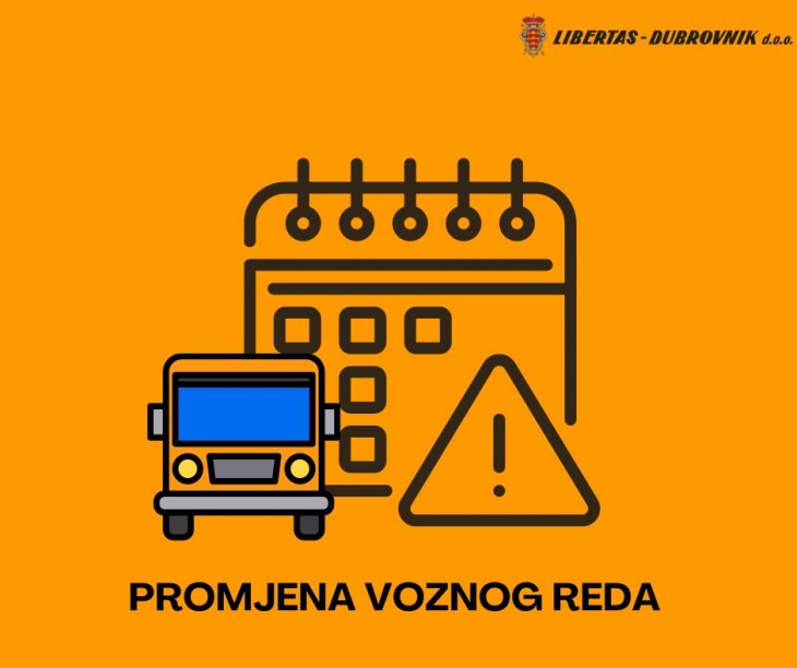 Libertas od ponedjeljka ima novi vozni red za područje grada