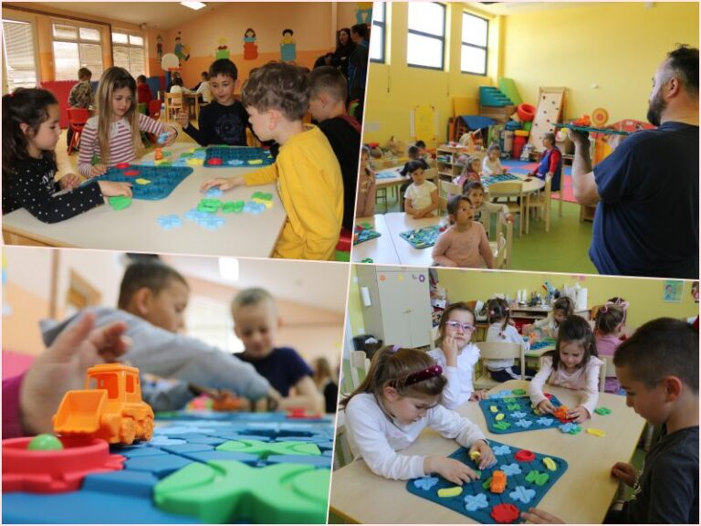 FOTO:Više od 120 predškolaca u Metkoviću učilo logiku kroz igru i gradnju