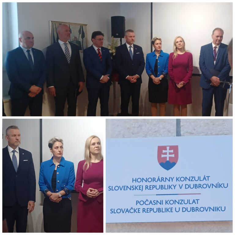 Slovački predsjednik Pellegrini otvorio počasni konzulat Slovačke u Dubrovniku, nova konzulica je Nikolina Trojić