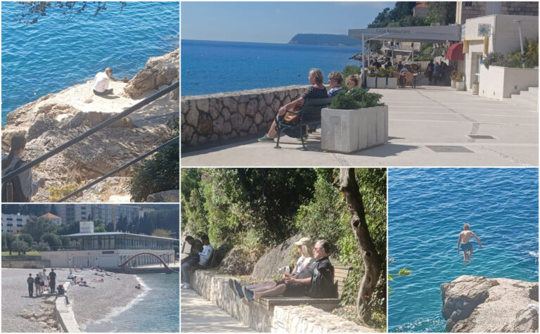 Uskrsni ponedjeljak u Lapadu, prekrasan dan za šetnju i prvu banju