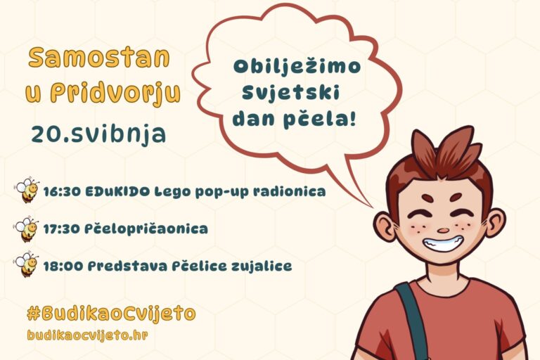 Cvijeto vas poziva u Pridvorje: Dječje popodne u znaku Svjetskog dana pčela