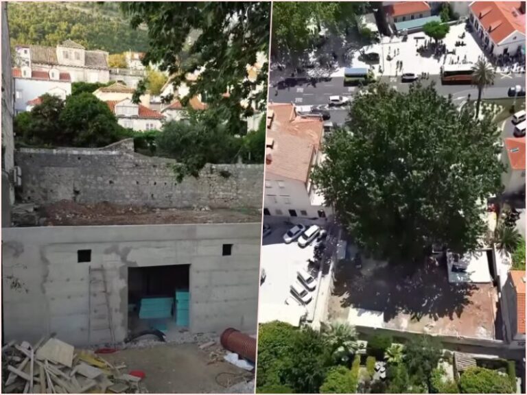 VIDEO Napreduju radovi na novom Parku ispod platane, urediti će se i novi javni WC i garderoba