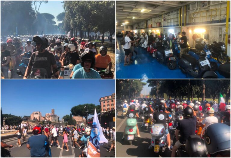 FOTO/ VIDEO: Članovi Vespa kluba Dubrovnik u Rimu na proslavi osamdeset godina Vespe