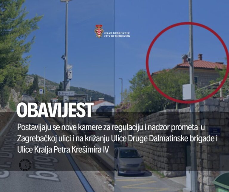 Postavljanje nadzornih kamera u Zagrebačkoj ulici i Ulici Druge dalmatinske brigade