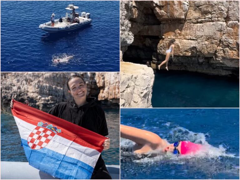 Dina Levačić preplivala rutu dugu 18 kilometara i spojila Malo jezero i Odisejevu špilju