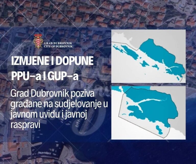 JAVNI UVID I RASPRAVA Izmjene i dopune Prostornog plana uređenja i Generalnog urbanističkog plana Grada Dubrovnika pred građanima