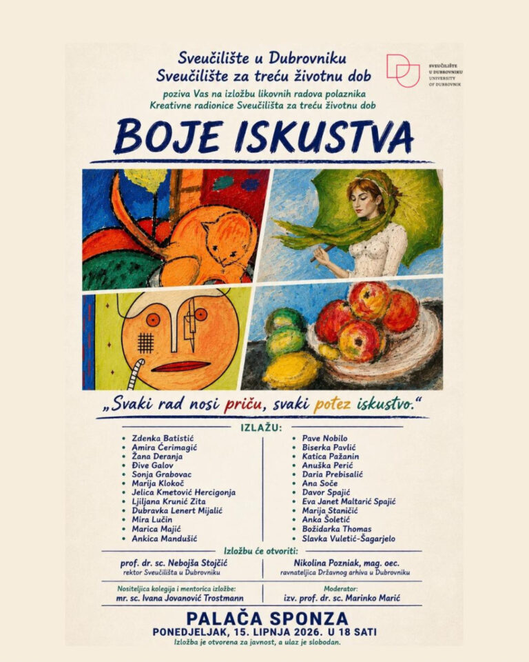 Večeras u Sponzi otvorenje izložbe radova polaznika Sveučilišta za treću životnu dob