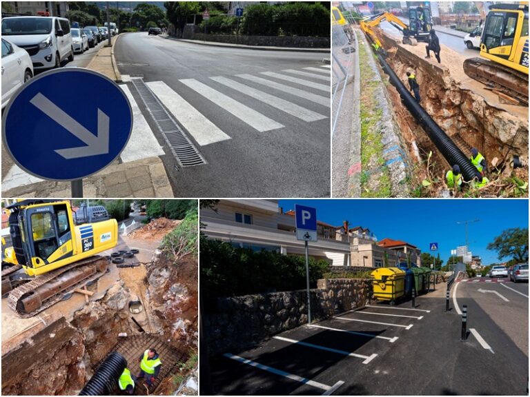 Završeni radovi na sustavu oborinske odvodnje i unaprjeđenju prometne sigurnosti kod Semafora u Lapadu