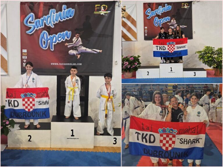 Taekwon-do kluba Shark na Sardina Openu: Mandžić srebrena, Capurso brončana