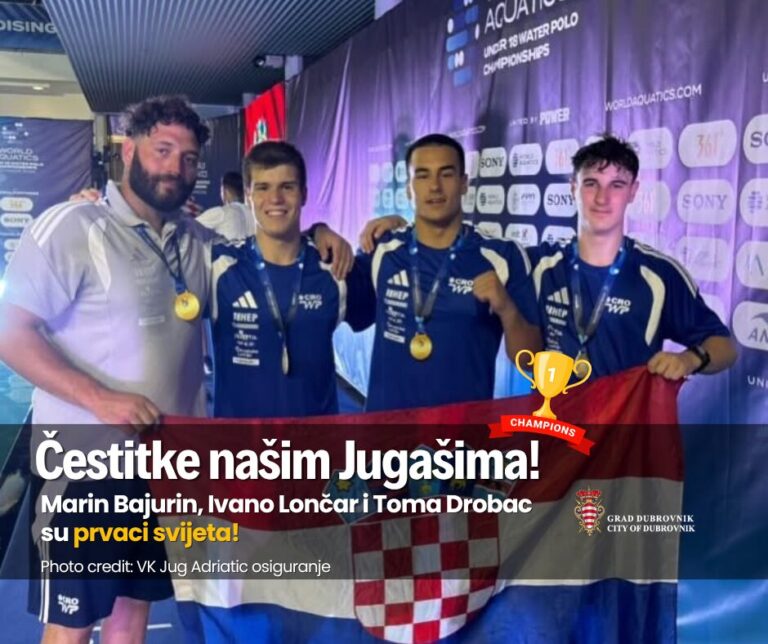 Franković čestitao Jugašima na zlatnoj medalji sa Svjetskog prvenstva