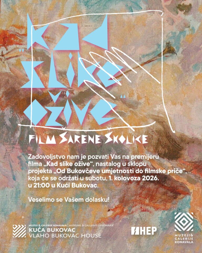 Sutra u Kući Bukovac premijera filma “Kad slike ožive”