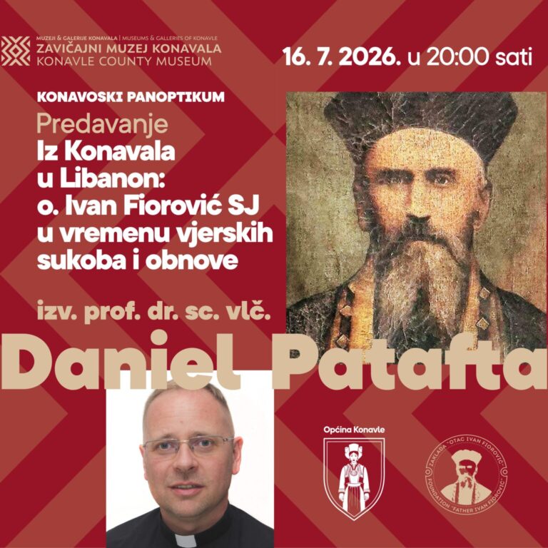 Predavanje u Zavičajnom muzeju Konavala: “Iz Konavala u Libanon: o. Ivan Fiorović SJ u vremenu vjerskih sukoba i obnove”