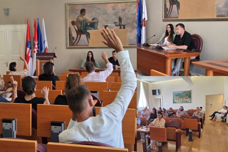 Održana prva konstituirajuća sjednica Savjeta za razvoj civilnoga društva Grada Dubrovnika. Predsjednica Karolina Matuško