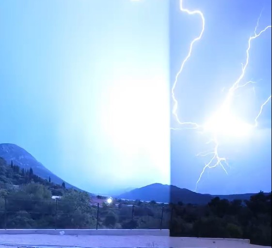 VIDEO Pogledajte udar munje koja je zapalila šumu kod Stona. Još gori na Mljetu