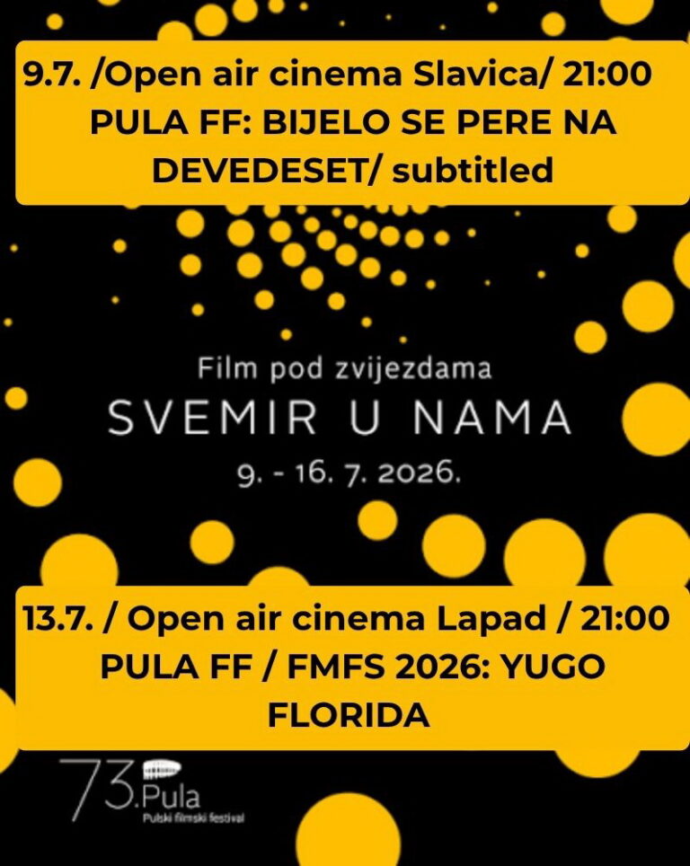 Svi u kino! gledajte Vaianu, Poziv, Rock baladu, filmove s ovogodišnjeg Pulskog festivala