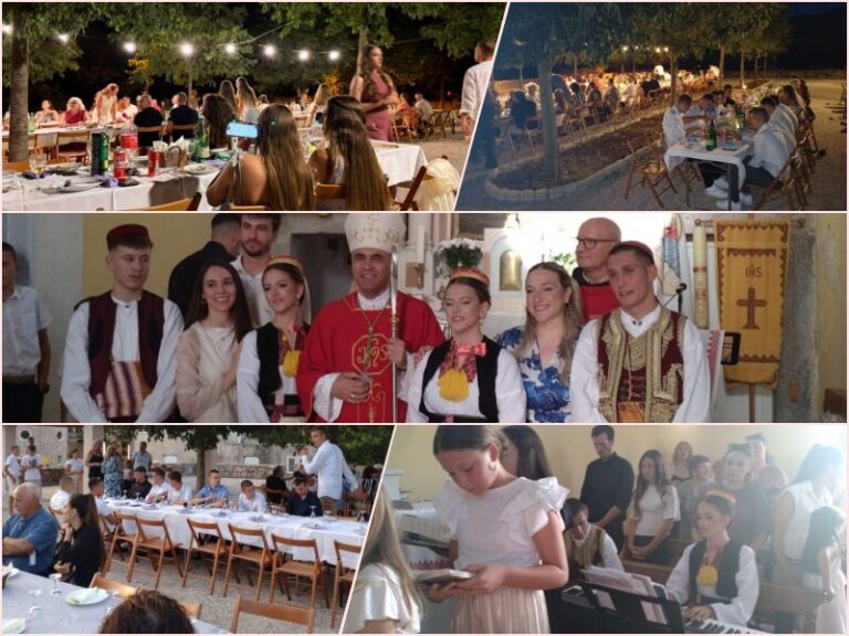 VESELJE U STRAVČI Četvero krizmanika i cijelo selo na večeri