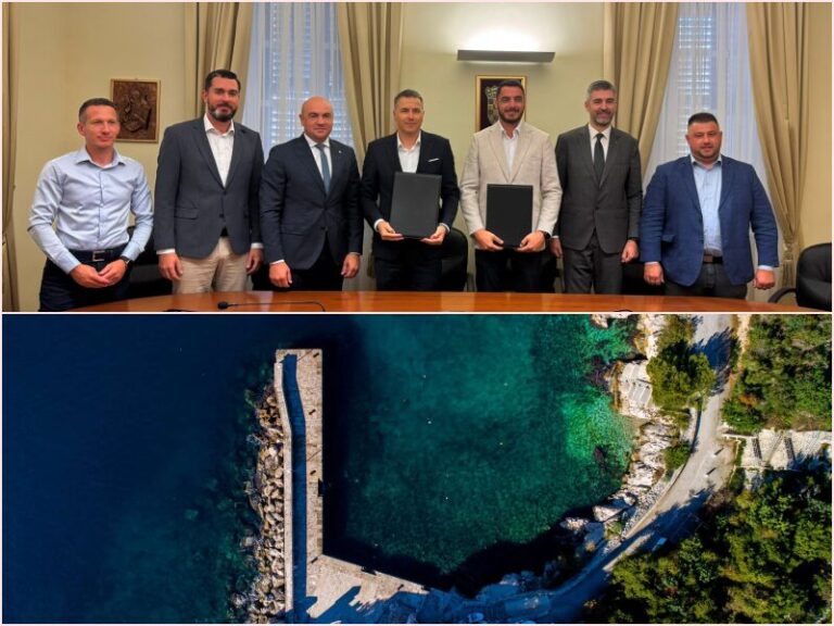POTPISAN UGOVOR Kreće obnova  lukobrana u Trstenome vrijedna 1.5 milijuna eura