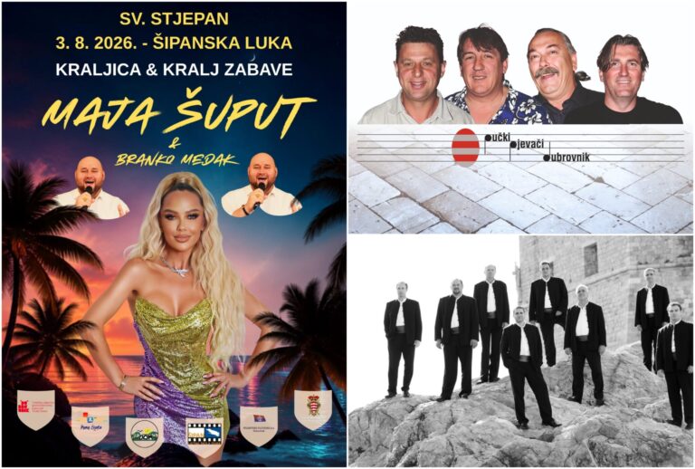 „Ulicama našeg Grada“ te „Ljetne priredbe u turističkim mjestima“: Ovaj tjedan nastupaju Maja Šuput, Branko Medak, Klapa Kaše
