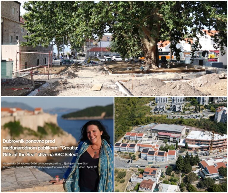 AKTIVNOSTI GRADA: Napreduju radovi na uređenju Parka ispod platane, pri kraju radovi na novom objektu OŠ Mokošica