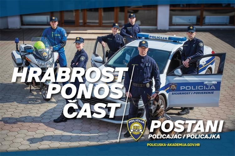 Hrabrost, ponos, čast – Postani policajac/policajka! Prijave otvorene do 18. rujna