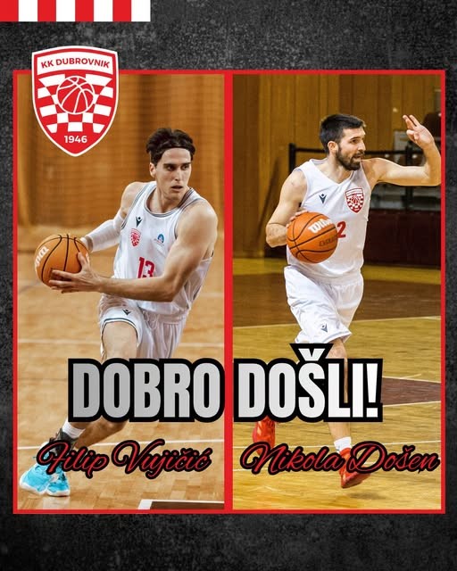 Sportska pojačanja u Košarkaškom klubu Dubrovnik