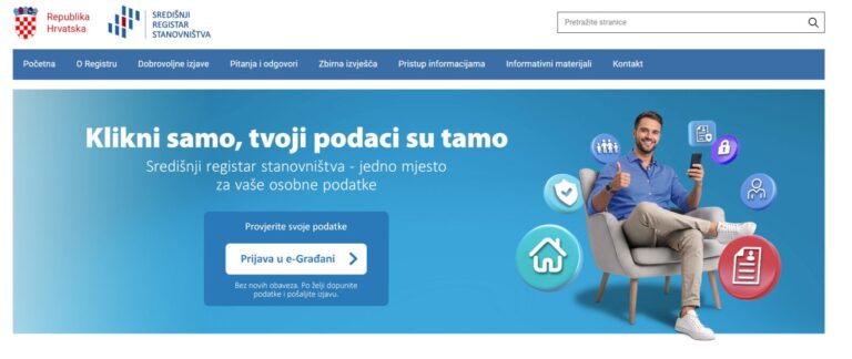 Poziv građanima na provjeru podataka u Središnjem registru stanovništva